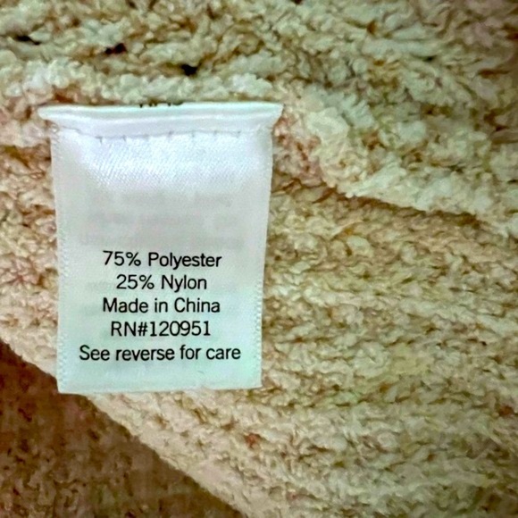 So: NEW Women Waffle Soft Crop Tan Long Sleeve Sweater with Zipper Front, Size S - Picture 8 of 8